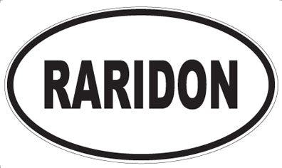 RARIDON - Oval Sticker