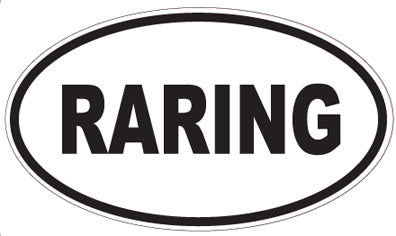 RARING - Oval Sticker