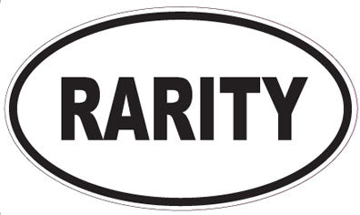 RARITY - Oval Sticker