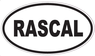 RASCAL - Oval Sticker