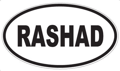 RASHAD - Oval Magnet