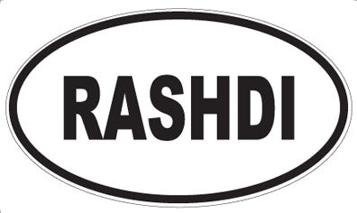 RASHDI - Oval Magnet