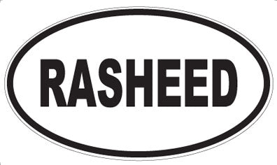 RASHEED - Oval Magnet