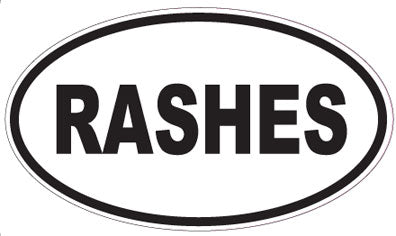 RASHES - Oval Sticker