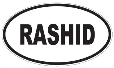 RASHID - Oval Magnet