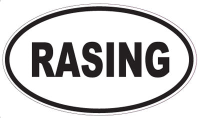 RASING - Oval Sticker