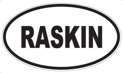 RASKIN - Oval Magnet
