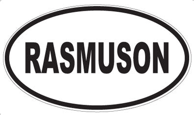 RASMUSON - Oval Magnet