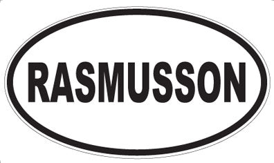RASMUSSON - Oval Magnet