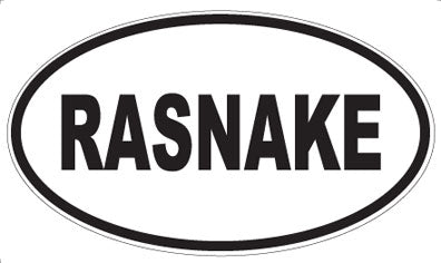 RASNAKE - Oval Magnet