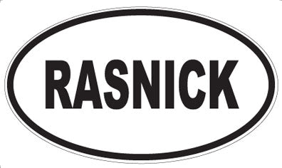 RASNICK - Oval Magnet