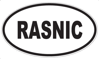RASNIC - Oval Magnet