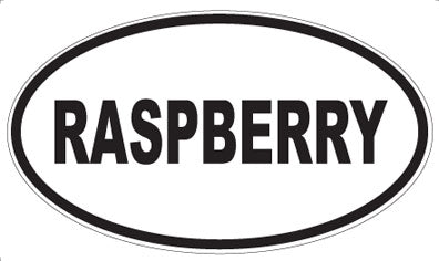 RASPBERRY - Oval Magnet