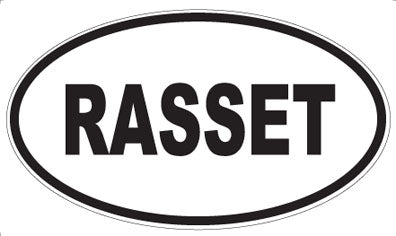 RASSET - Oval Sticker