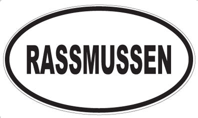 RASSMUSSEN - Oval Magnet