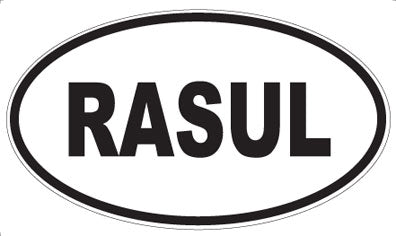 RASUL - Oval Magnet