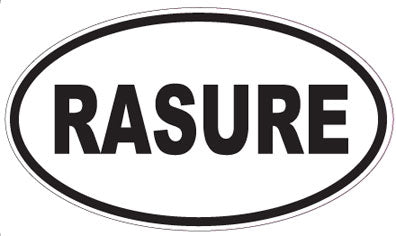 RASURE - Oval Sticker