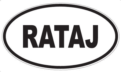RATAJ - Oval Sticker