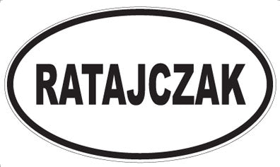 RATAJCZAK - Oval Magnet