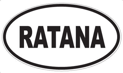 RATANA - Oval Sticker