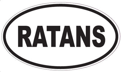 RATANS - Oval Sticker