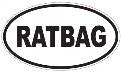 RATBAG - Oval Sticker