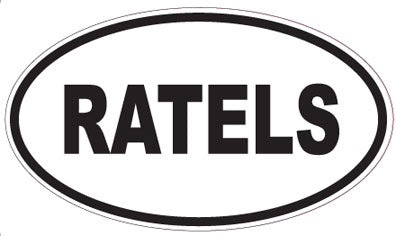 RATELS - Oval Sticker