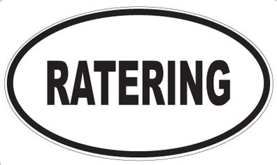 RATERING - Oval Magnet