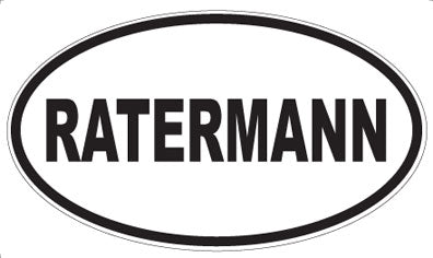 RATERMANN - Oval Magnet