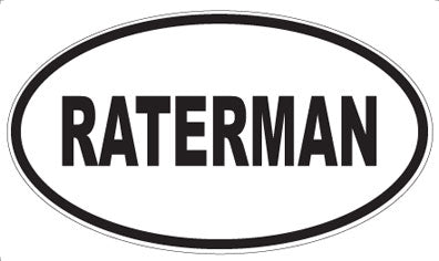 RATERMAN - Oval Magnet