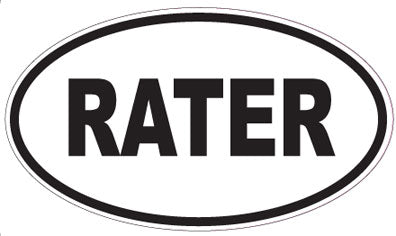 RATER - Oval Magnet
