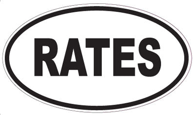 RATES - Oval Magnet