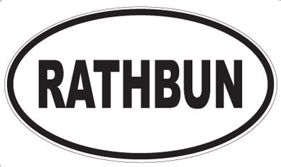 RATHBUN - Oval Sticker