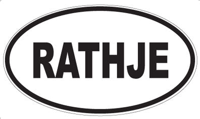 RATHJE - Oval Sticker