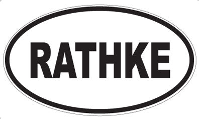 RATHKE - Oval Magnet