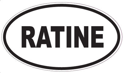 RATINE - Oval Sticker