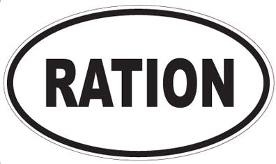 RATION - Oval Sticker