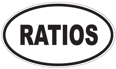 RATIOS - Oval Sticker