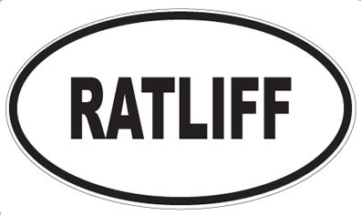 RATLIFF - Oval Magnet
