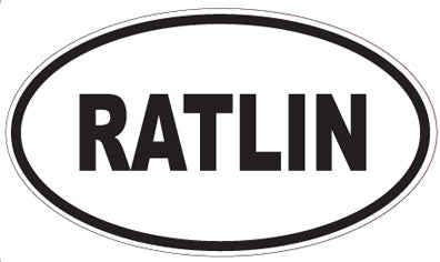 RATLIN - Oval Sticker