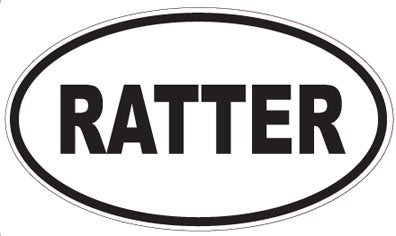 RATTER - Oval Sticker