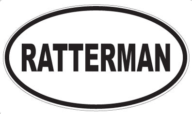 RATTERMAN - Oval Magnet