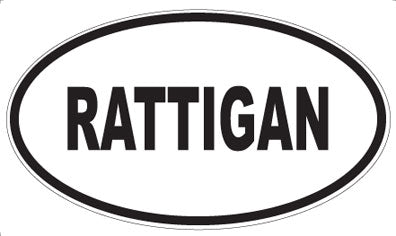 RATTIGAN - Oval Magnet