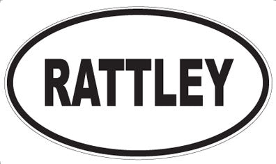RATTLEY - Oval Sticker
