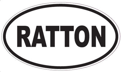 RATTON - Oval Sticker