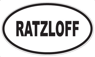 RATZLOFF - Oval Sticker