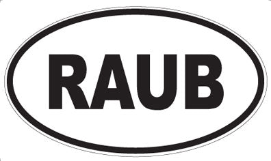 RAUB - Oval Magnet