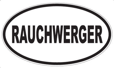 RAUCHWERGER - Oval Magnet