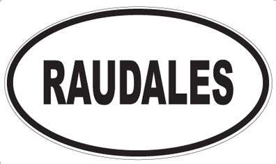 RAUDALES - Oval Magnet