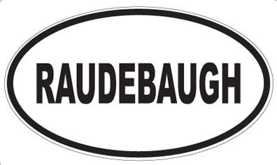 RAUDEBAUGH - Oval Magnet